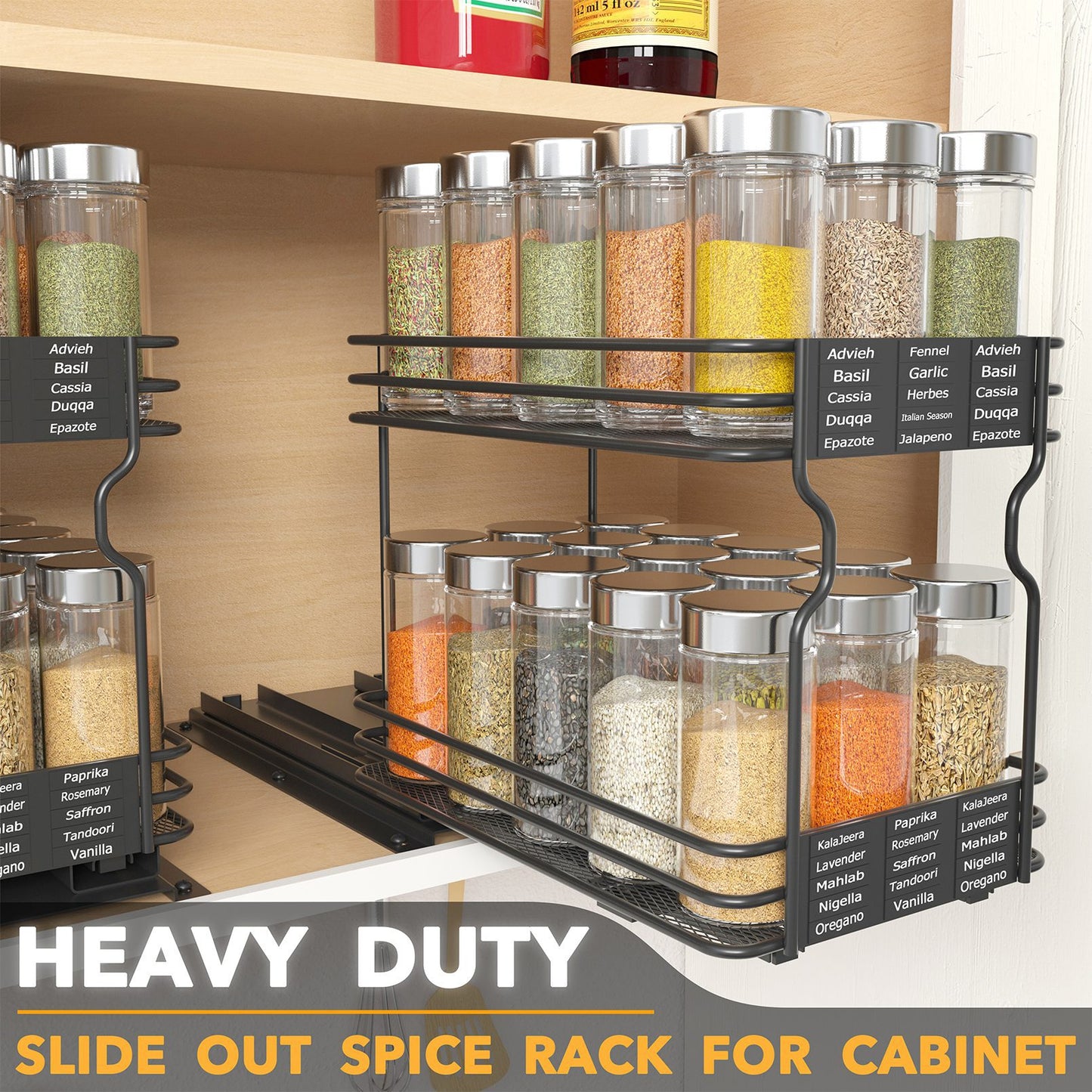 slide out spice rack
