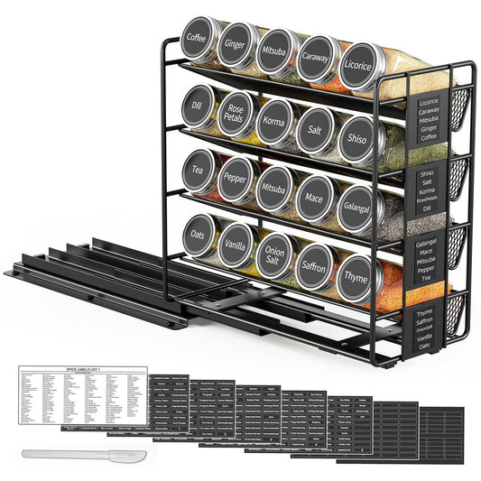 pull out spice rack organizer