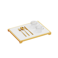 SpaceAid Diatomaceous Earth Kitchen Drying Dish Mat, White SpaceAid Diatomaceous Earth Kitchen Drying Dish Mat, White