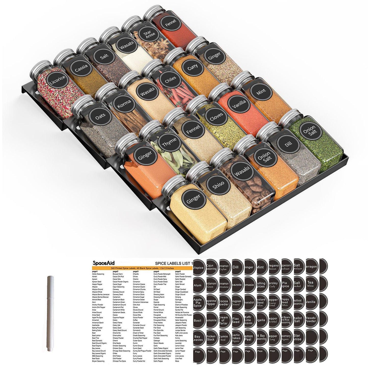 in drawer spice organizer