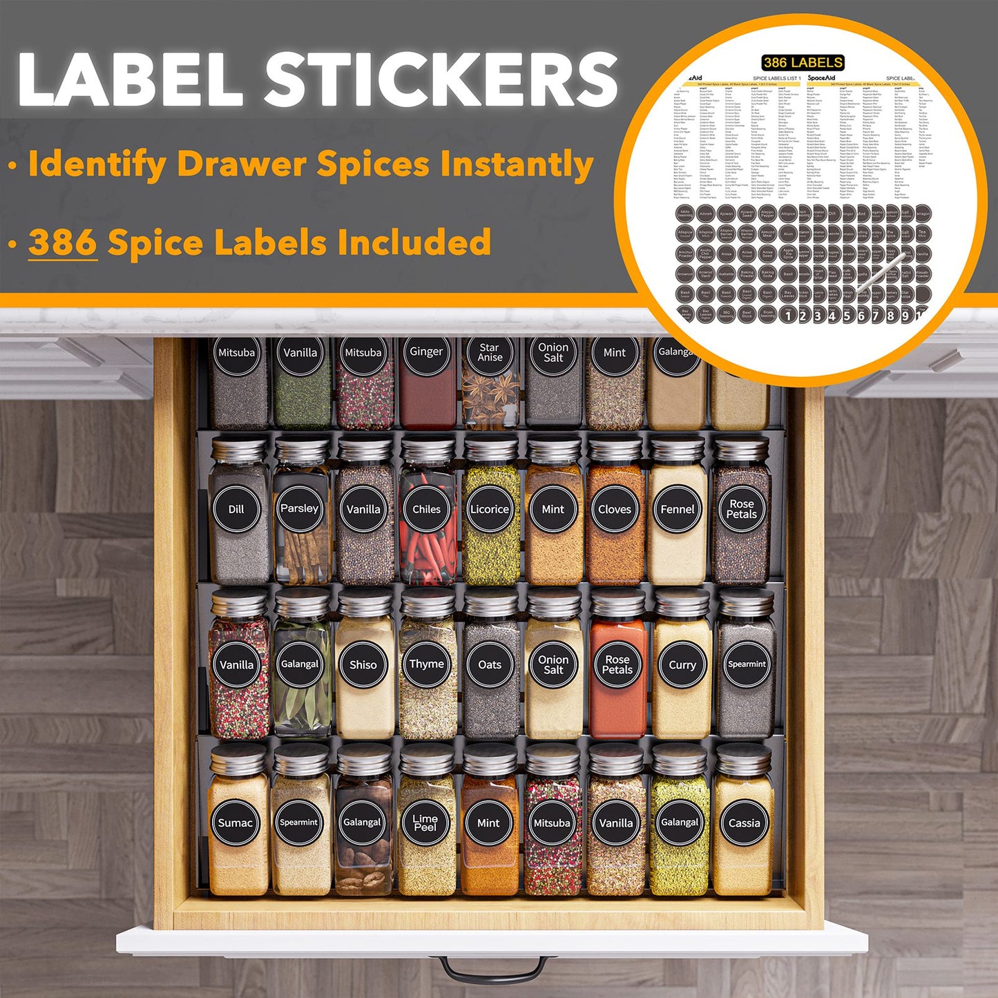 Spice Organizer for Drawer