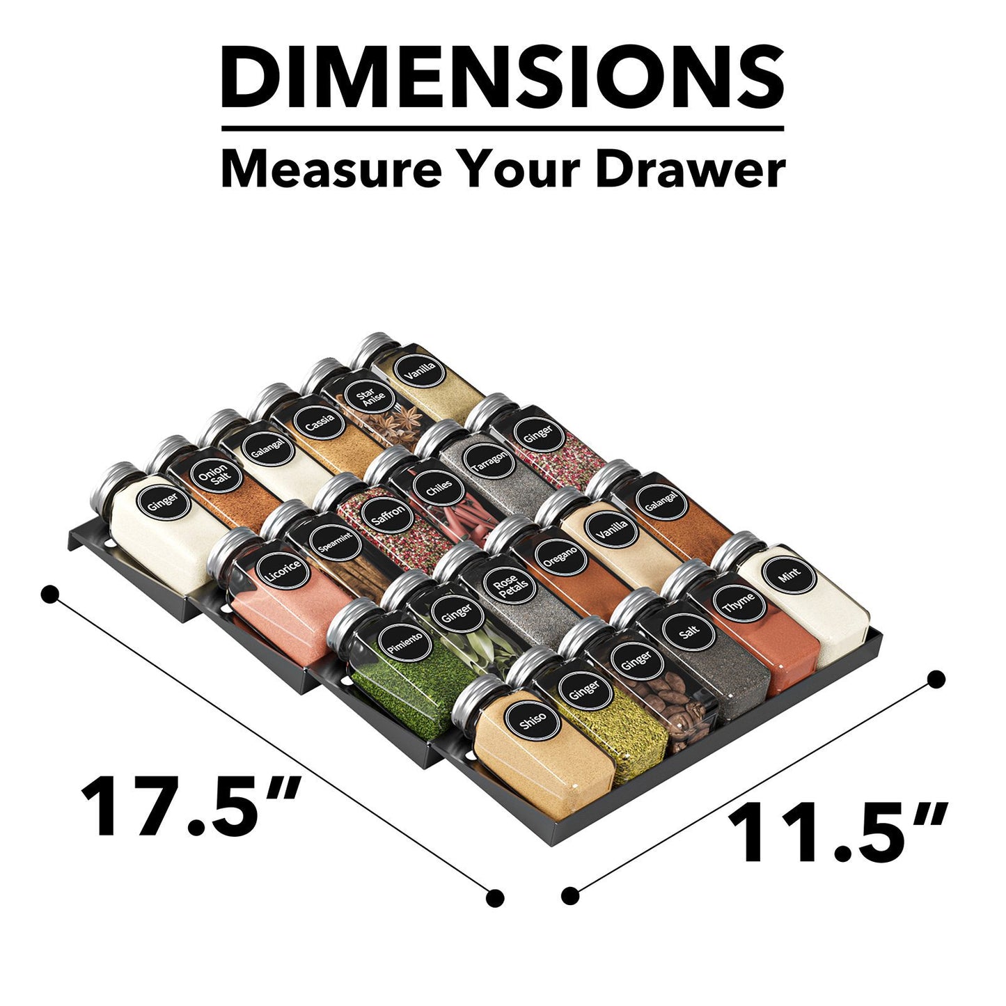 in drawer spice organizer