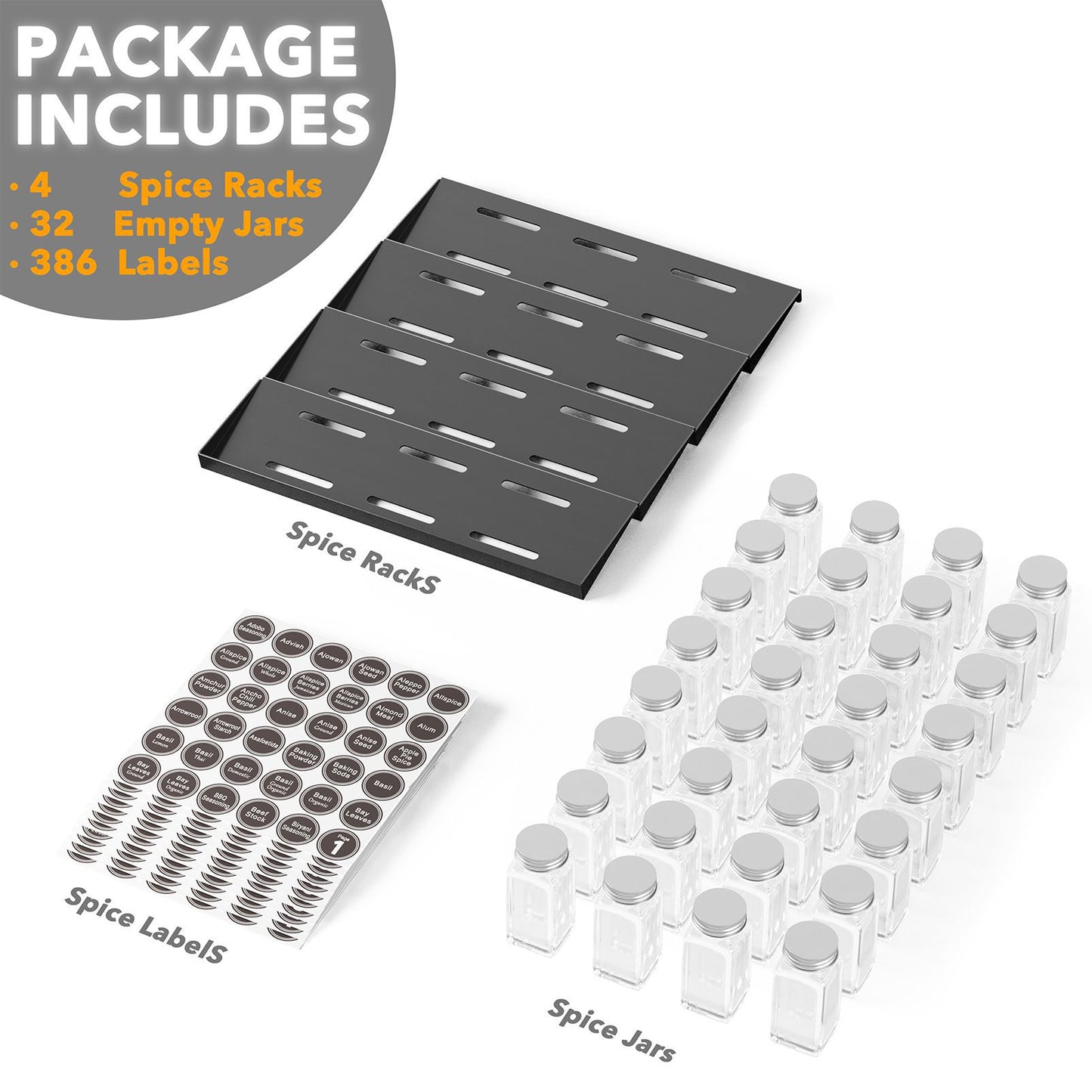 SpaceAid kitchen drawer spice organizer