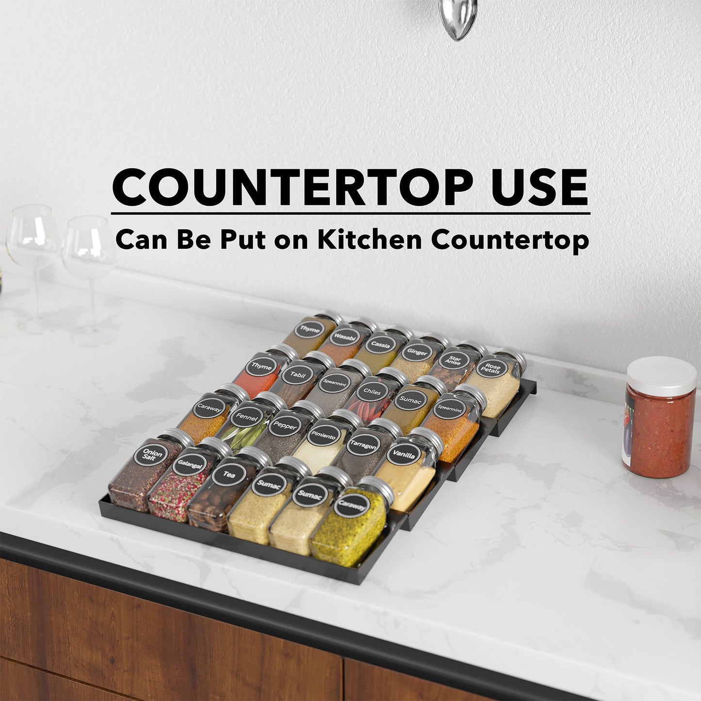 in drawer spice organizer