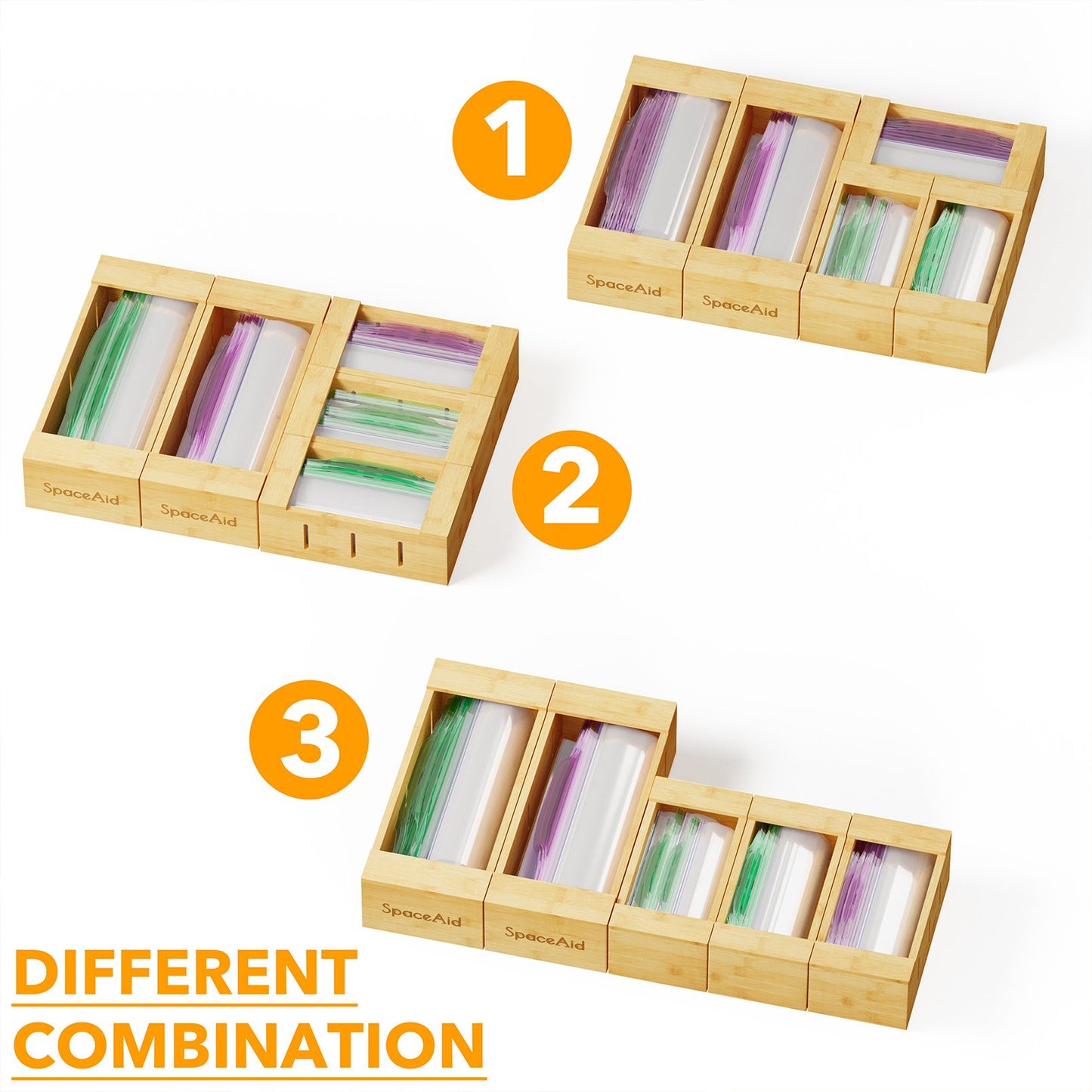 SpaceAid ziploc bag organizer