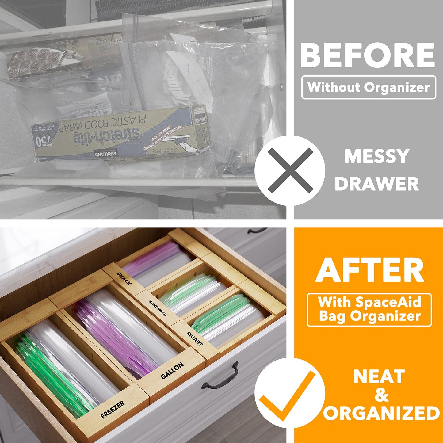 SpaceAid bag organizer storage