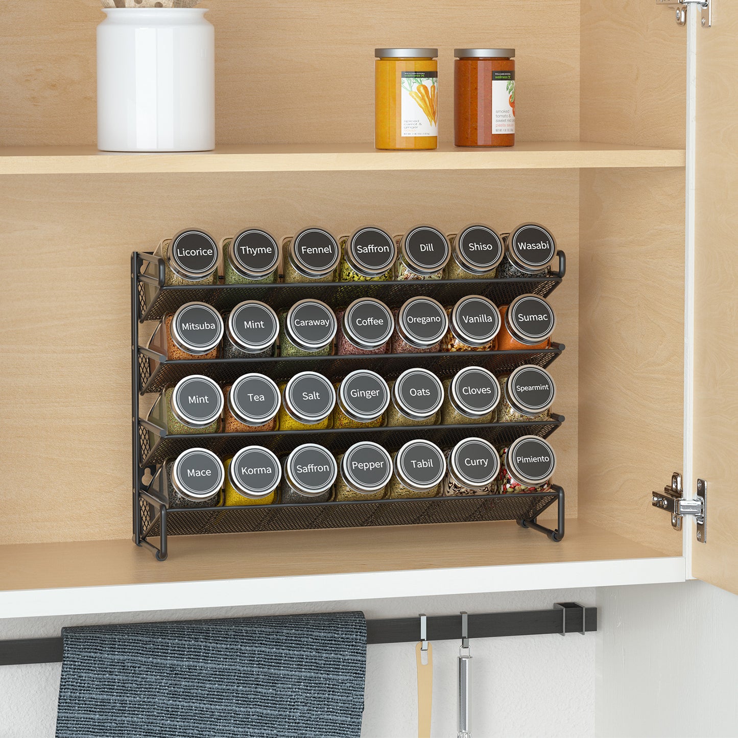 Cabinet Spice Rack Organizer