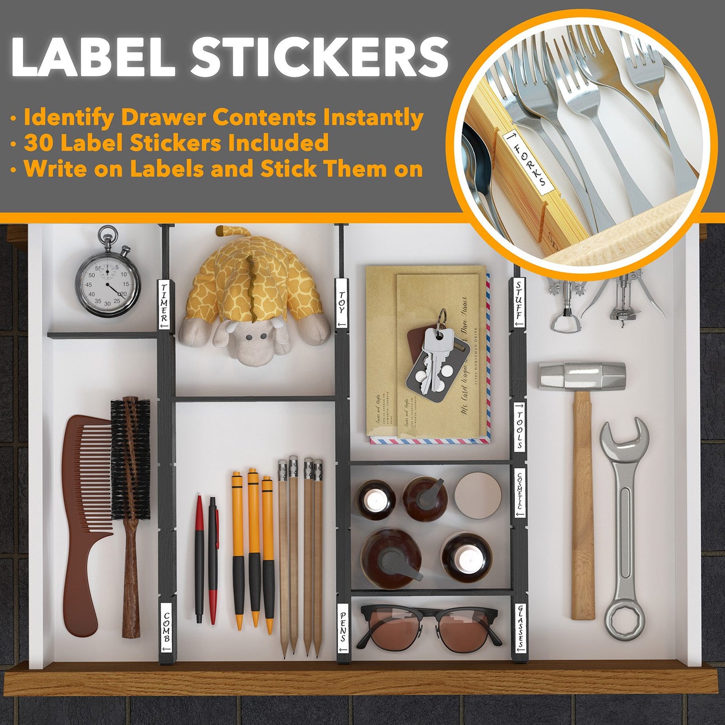 bamboo drawer divider