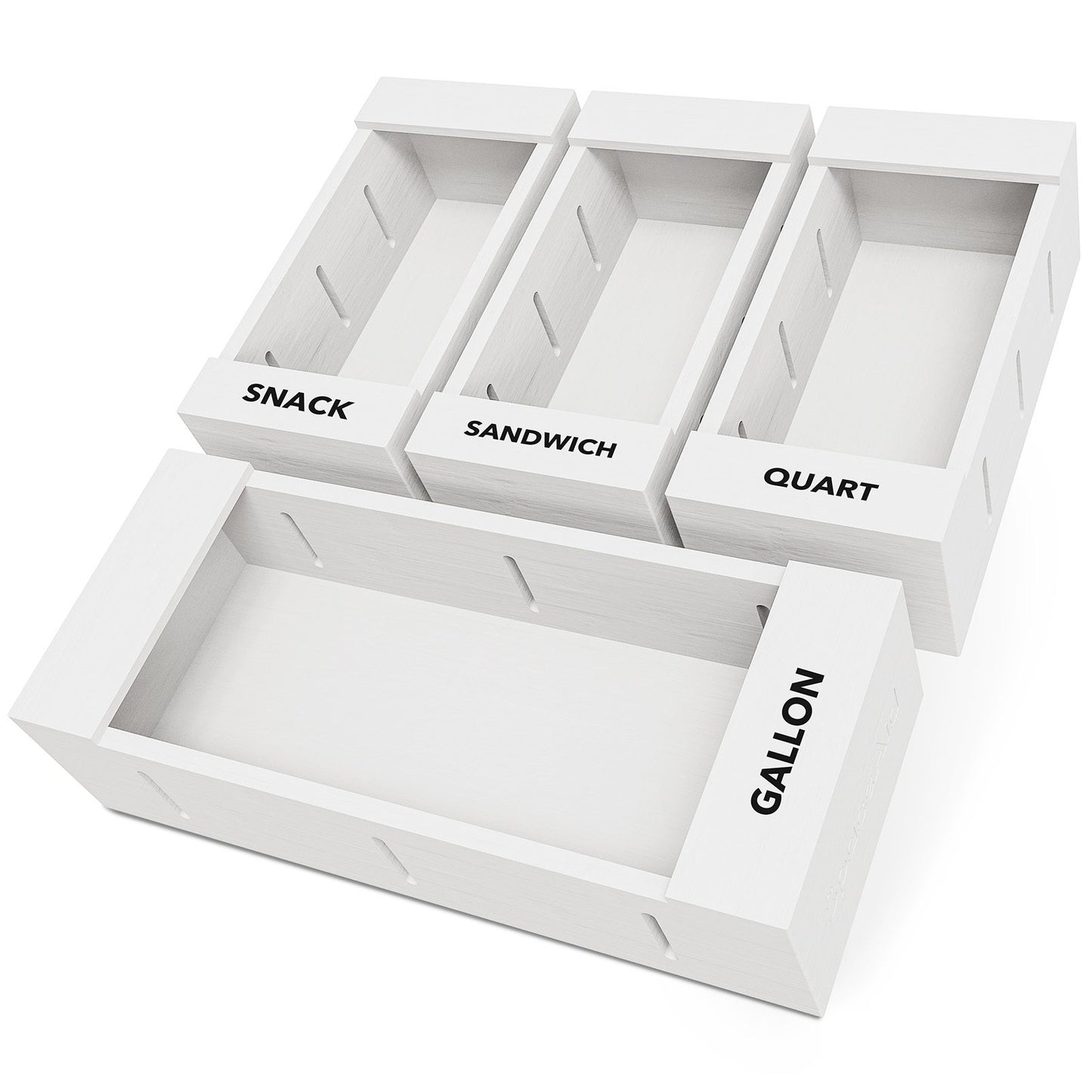 SpaceAid bamboo storage bag organizer