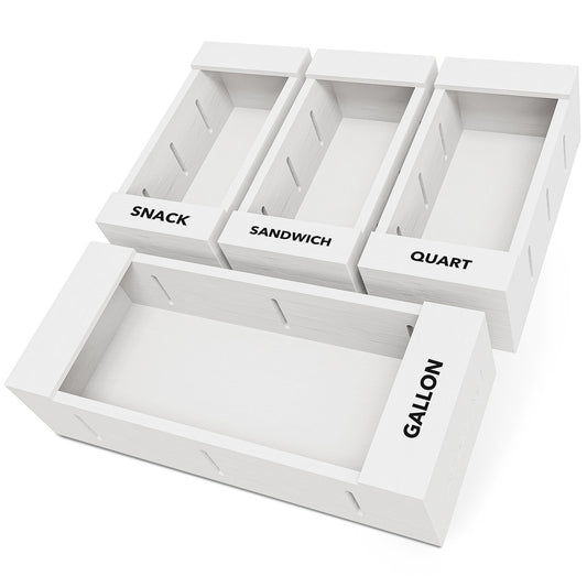 SpaceAid bamboo storage bag organizer