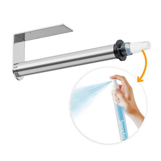 SpaceAid silver paper towel holder