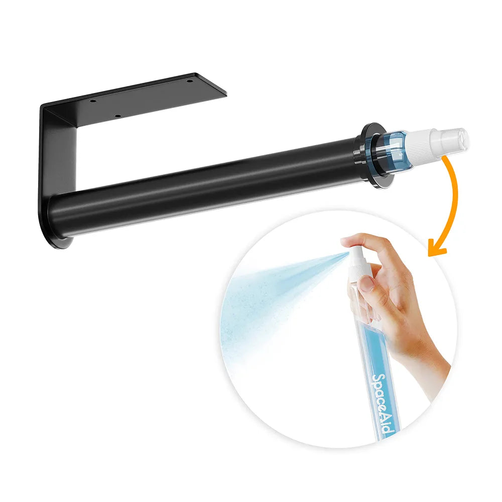 Paper Towel Holder With Spray Bottle