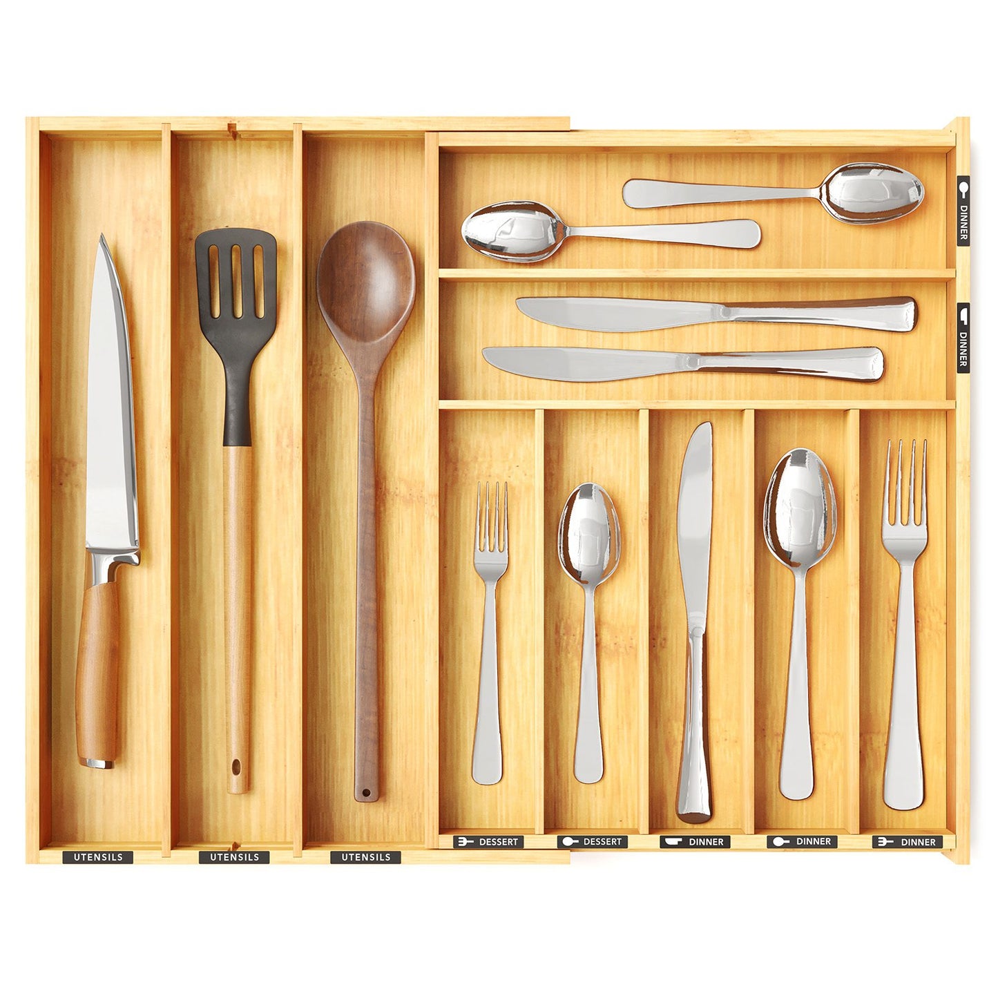 expandable silverware organizer