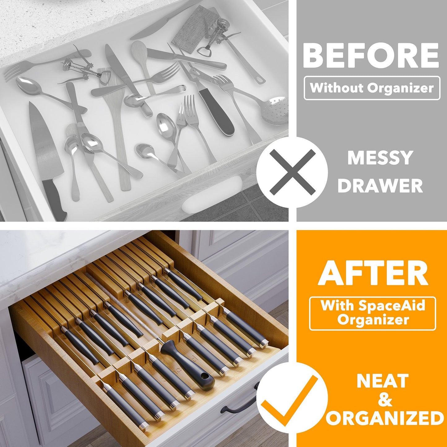 knife drawer organizer