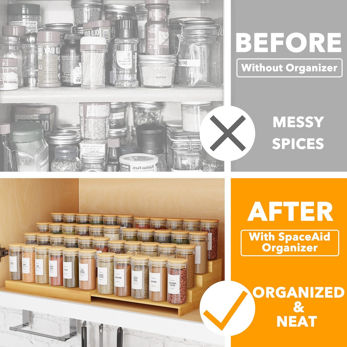 ladder spice rack