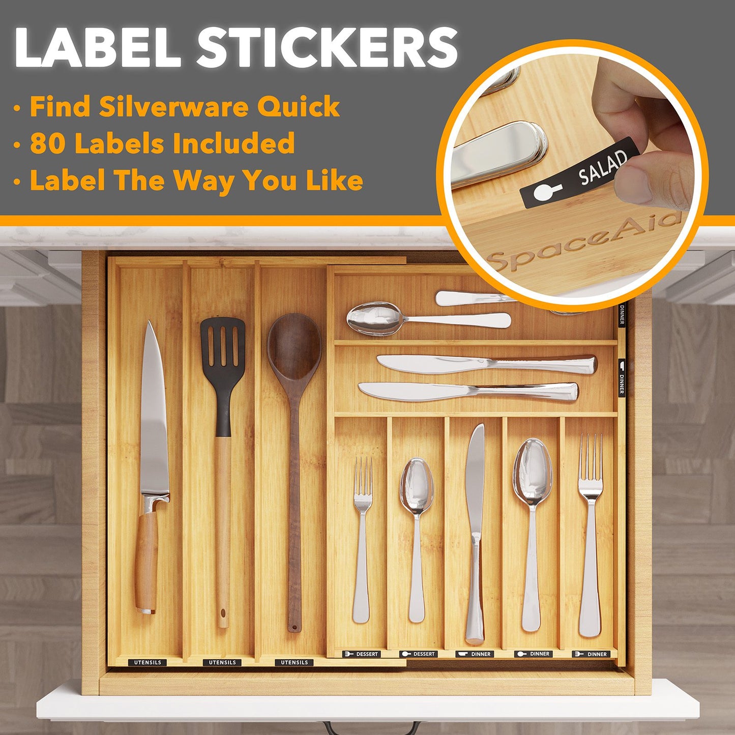 expandable silverware organizer