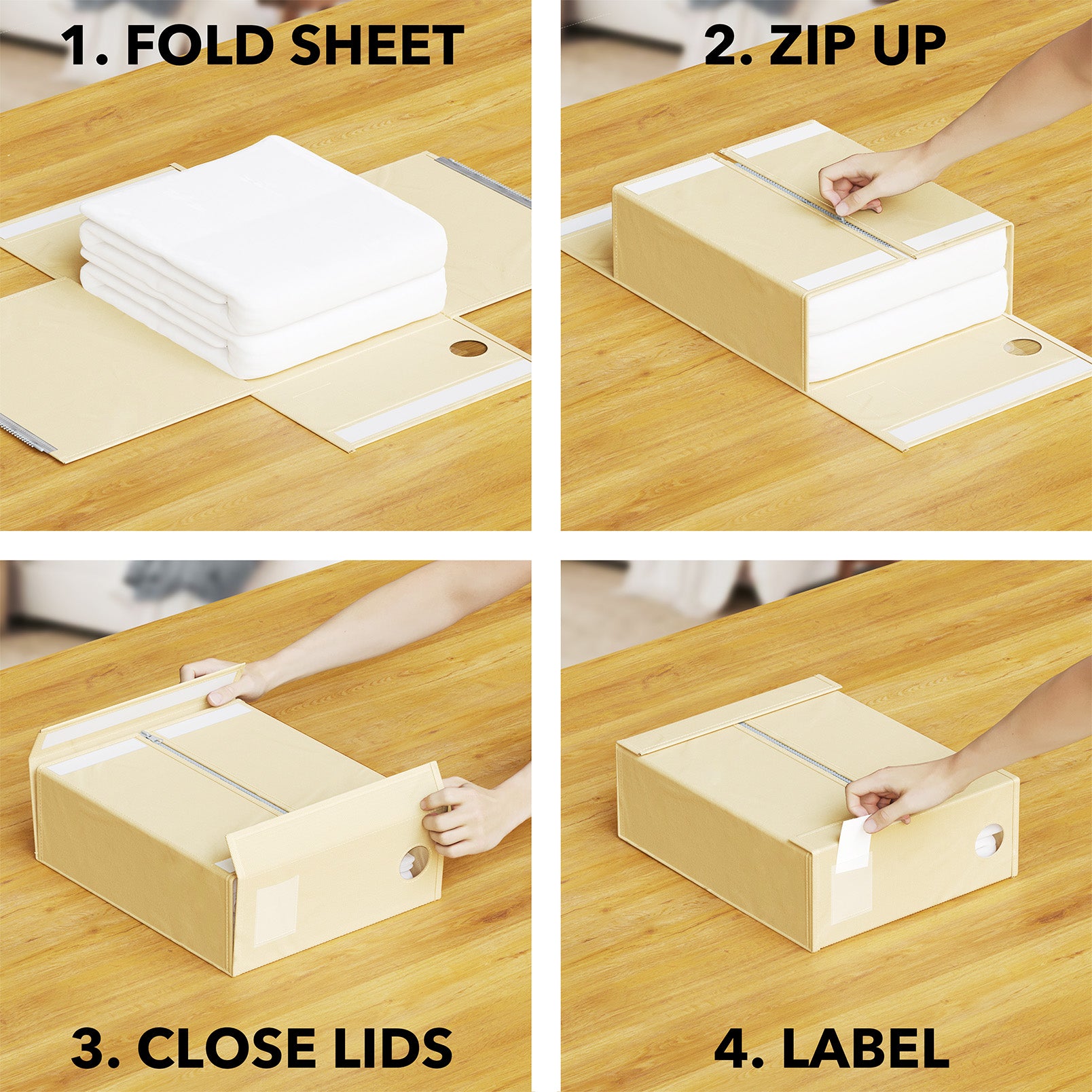 Foldable Bed Sheet Organizer