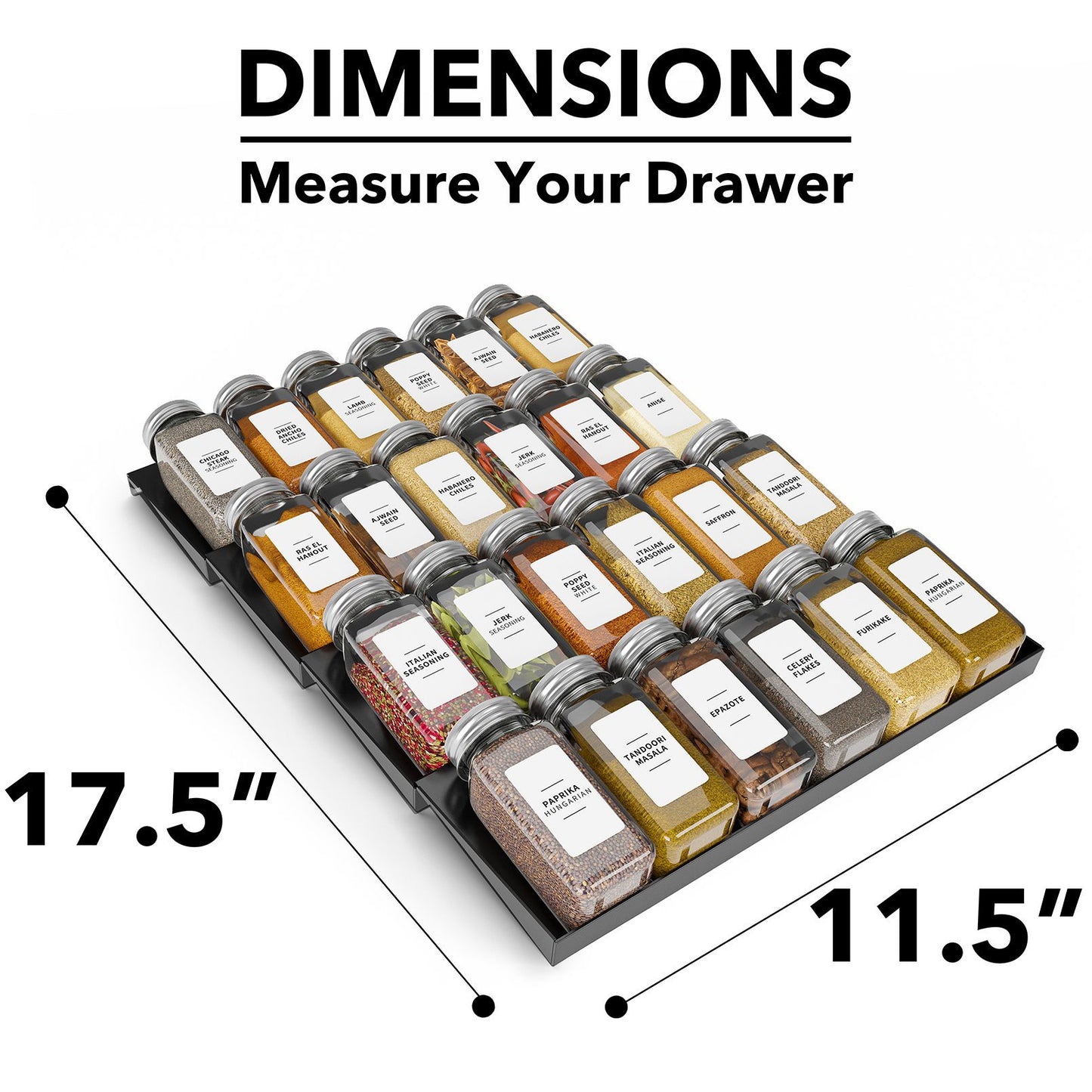 SpaceAid best spice drawer organizer