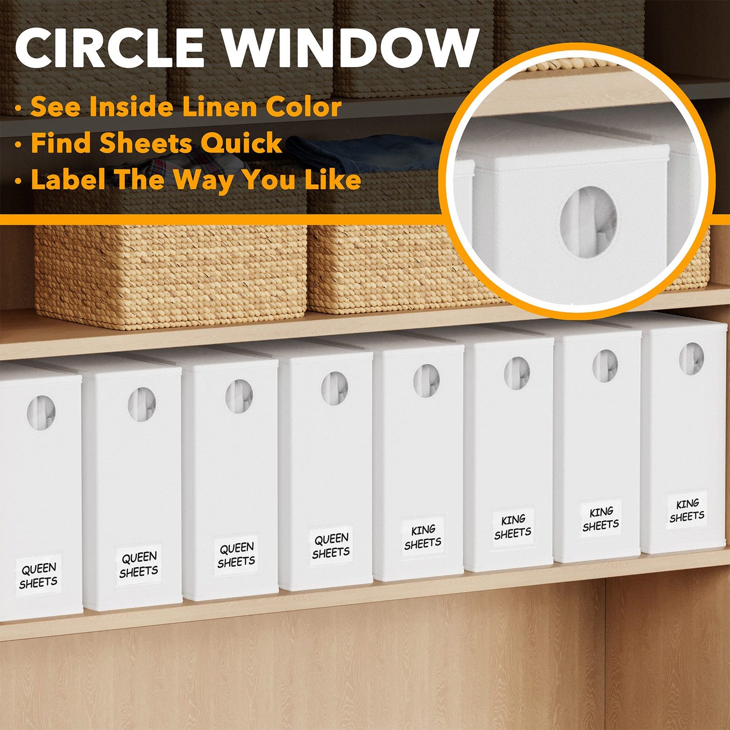 bed sheet storage organizer
