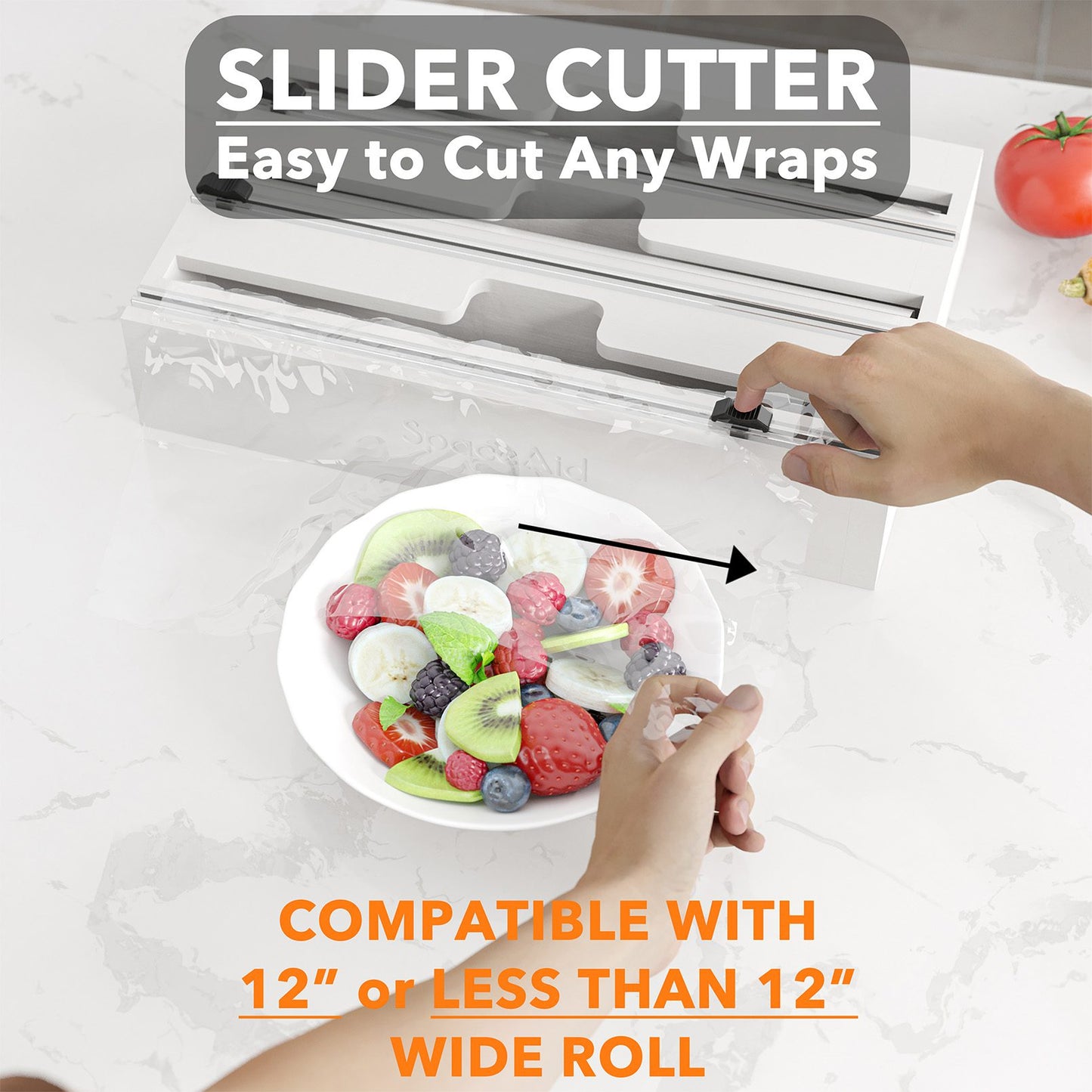 SpaceAid foil and plastic wrap dispenser