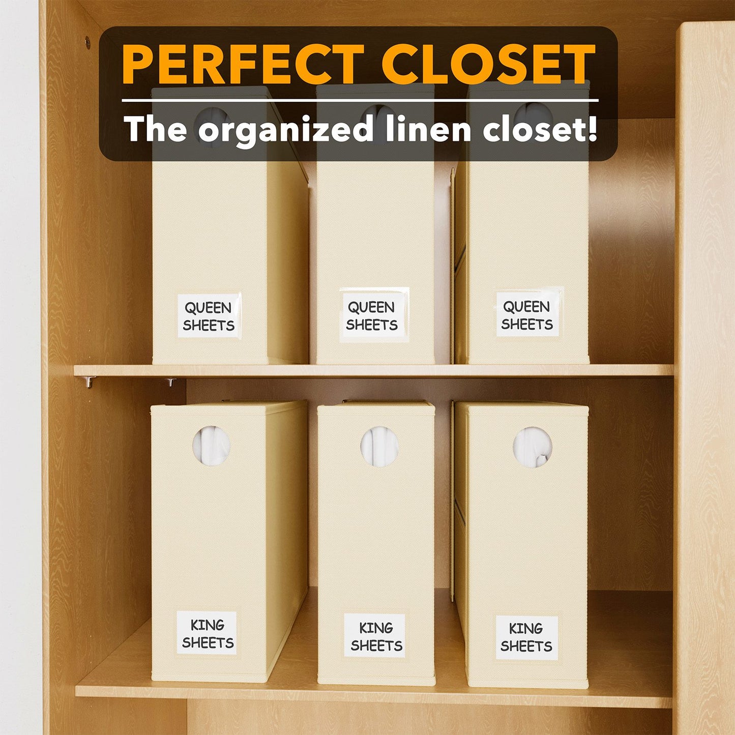 bed sheet closet organizer