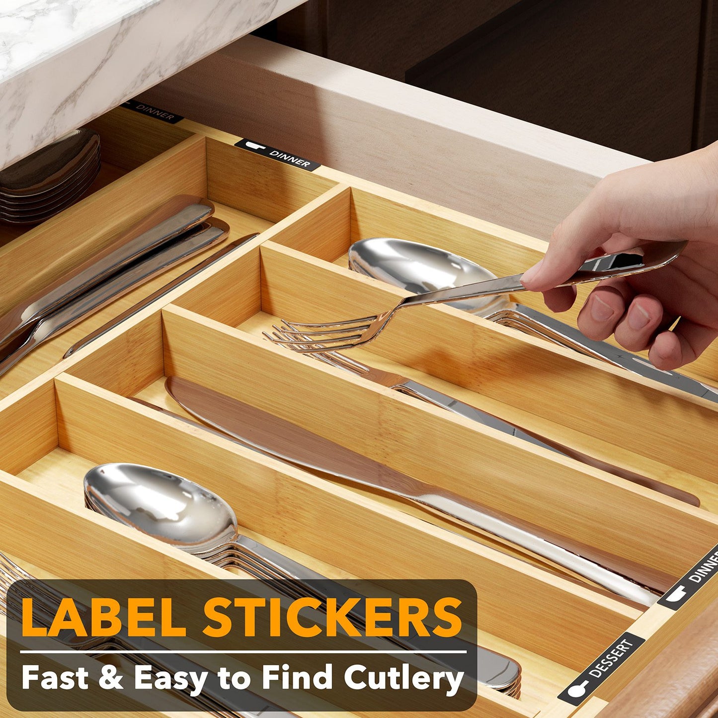 expandable silverware organizer