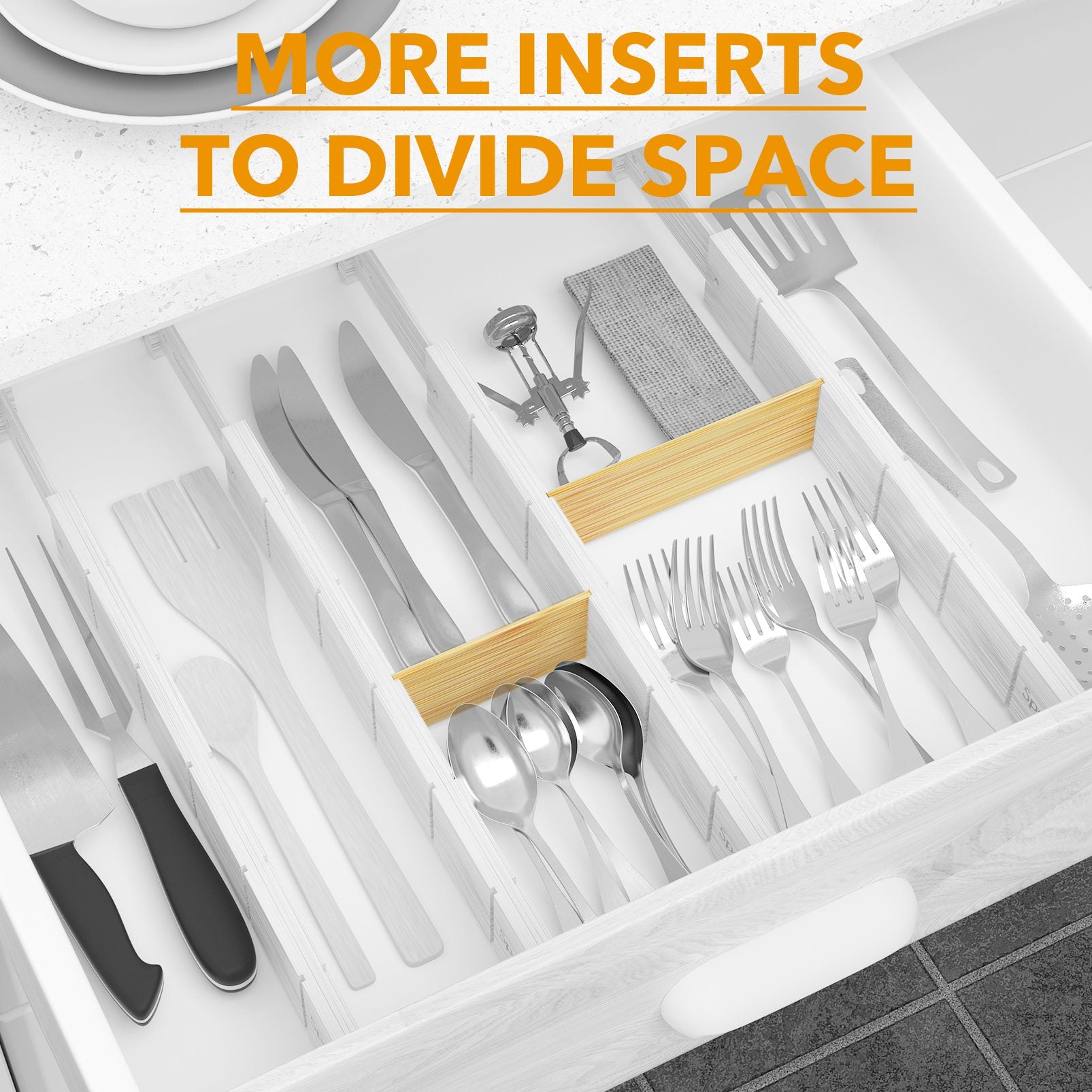 bamboo drawer divider inserts