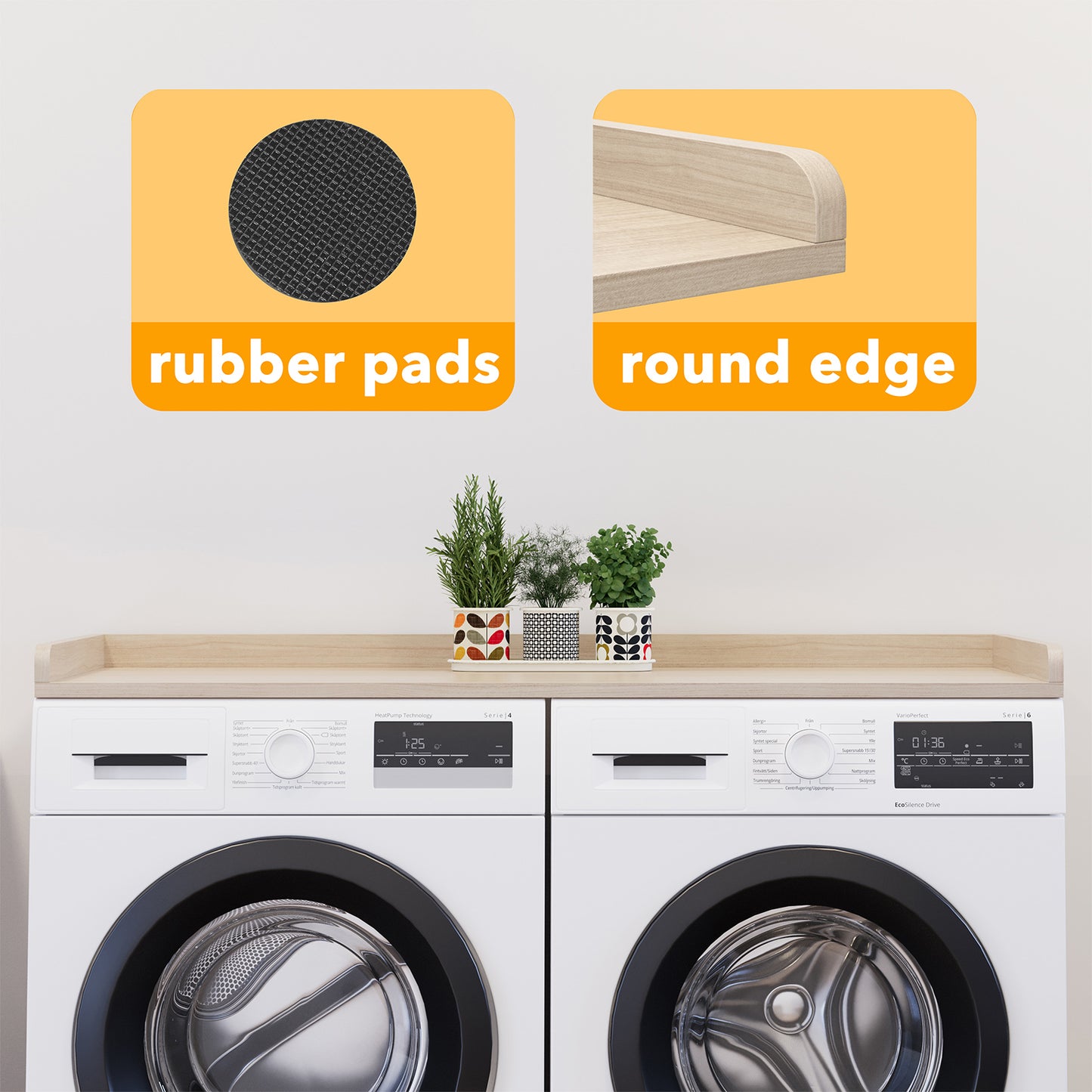 Shelf Above Washer and Dryer