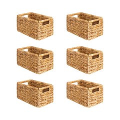 6-Pack Rattan Baskets with Handle 6-Pack Rattan Baskets with Handle