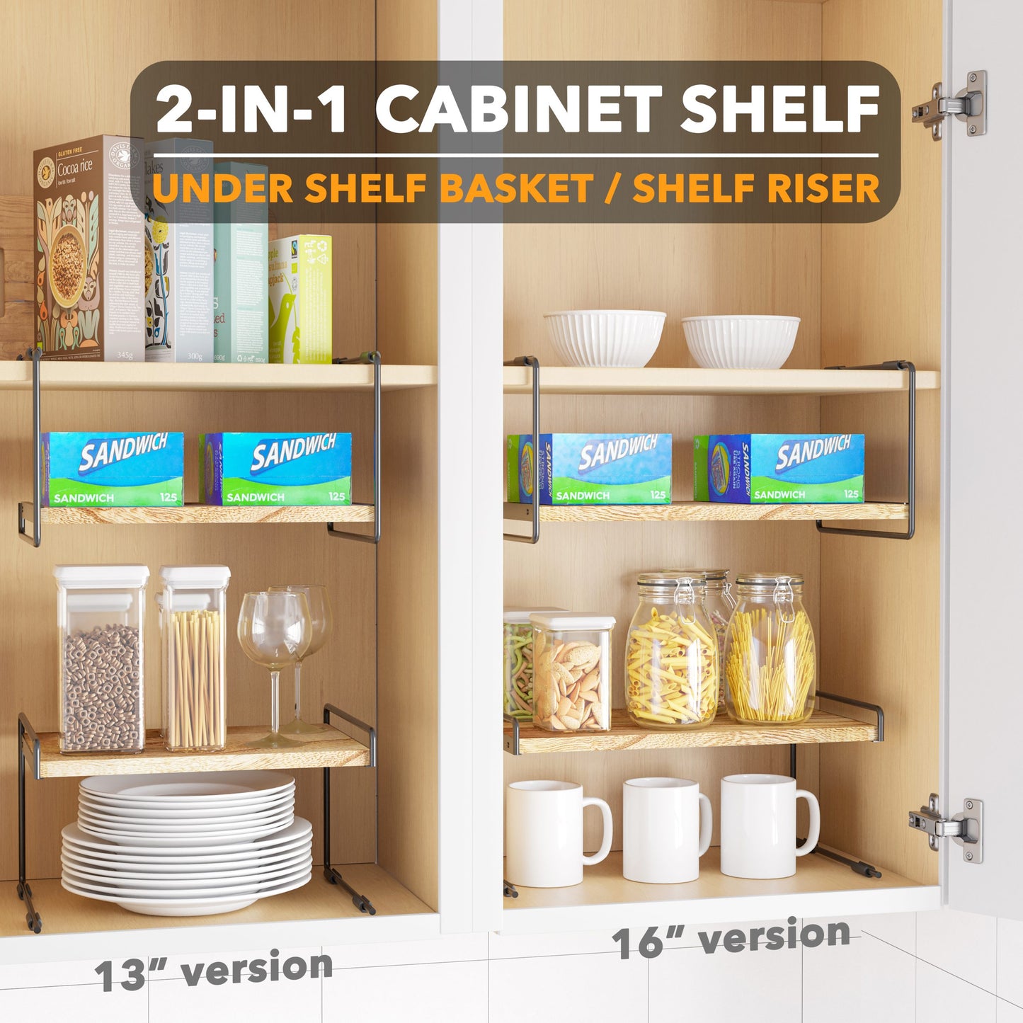 SpaceAid kitchen cabinet shelf