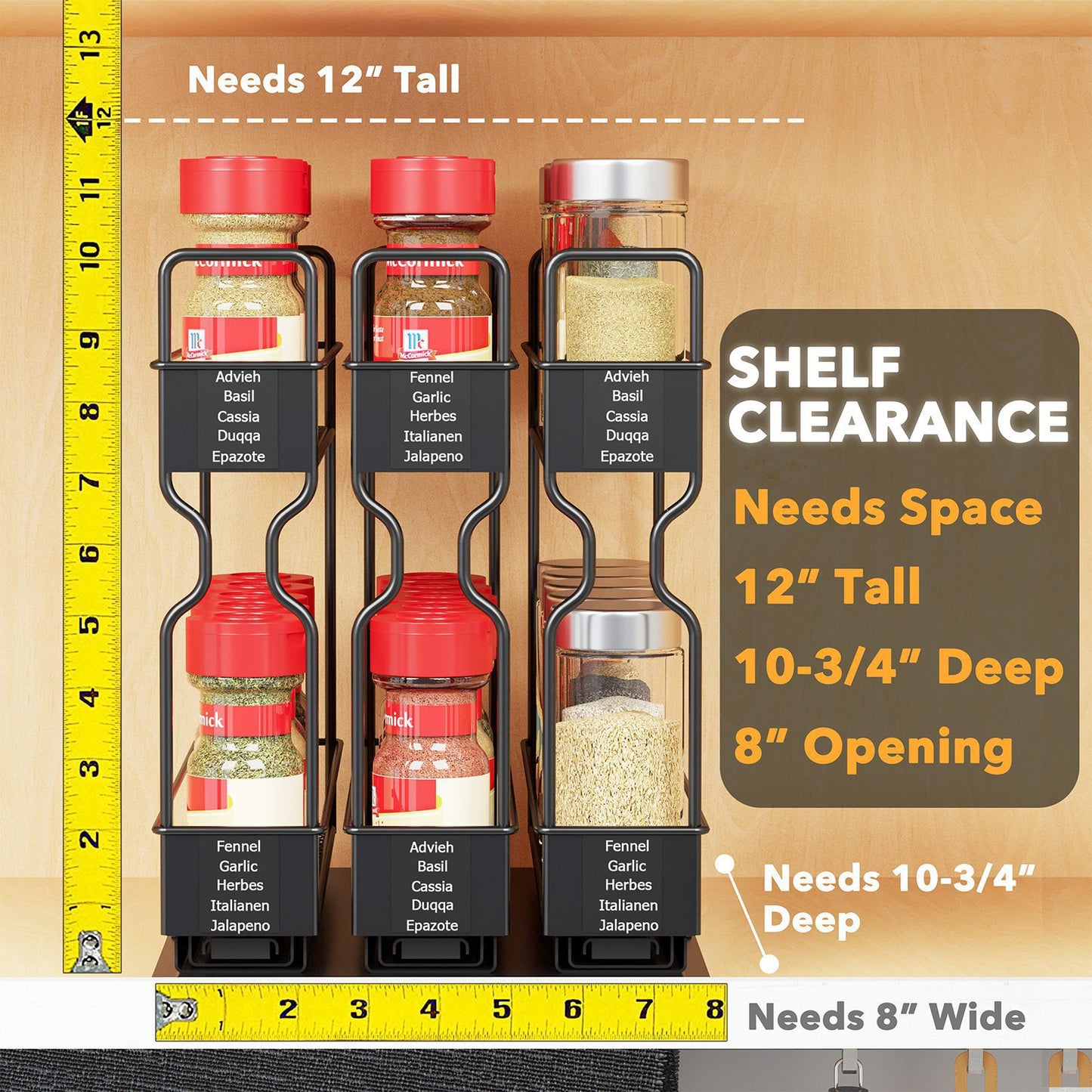 pull out spice rack