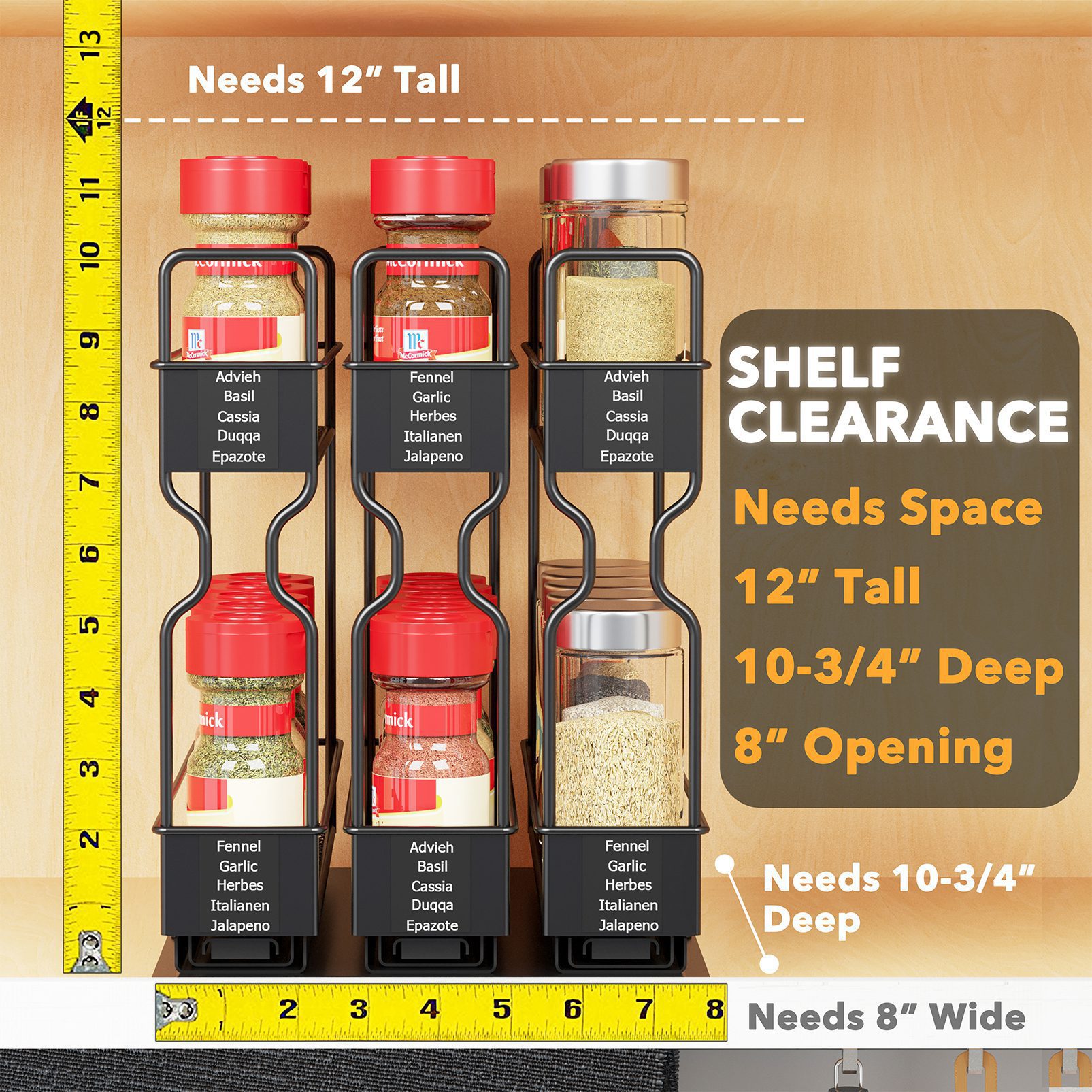 pull out spice rack