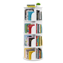 SpaceAid 4 Tier Rotating Bookshelf SpaceAid 4 Tier Rotating Bookshelf