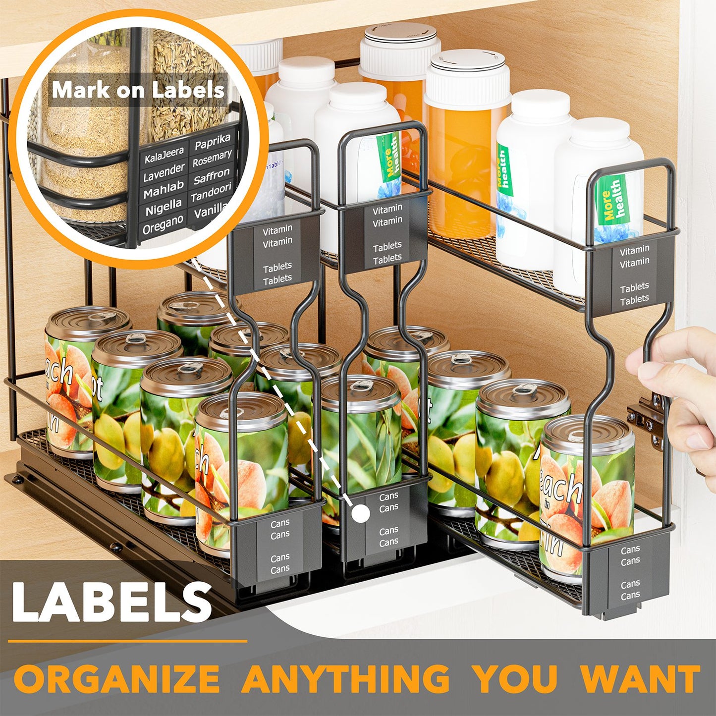 pull out spice rack