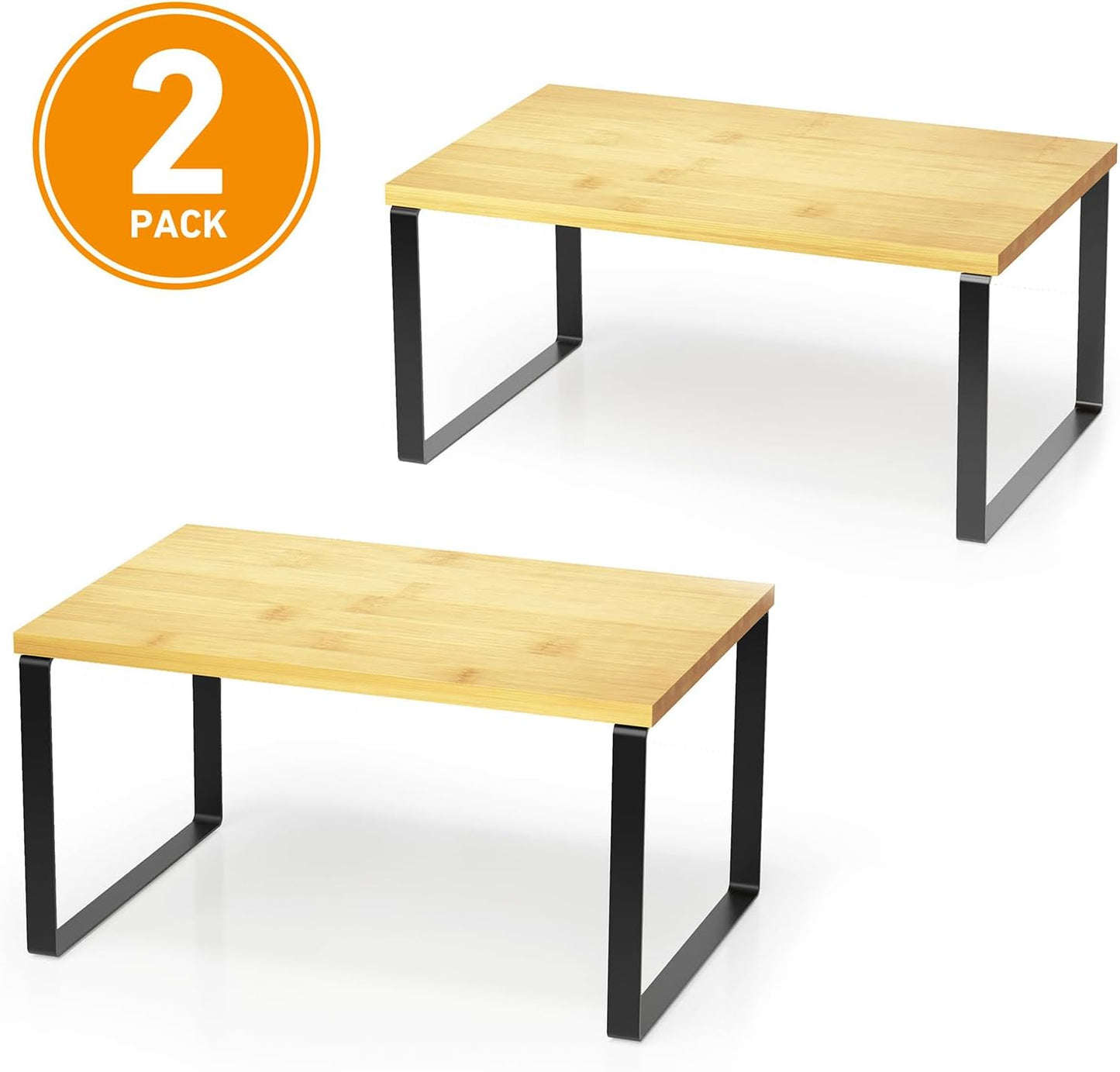 Kitchen Cabinet Organizers short black