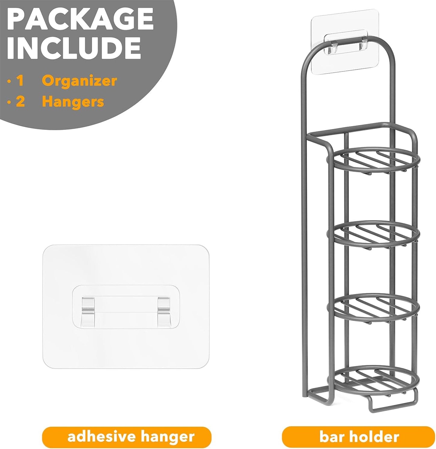 SpaceAid gray soap holder
