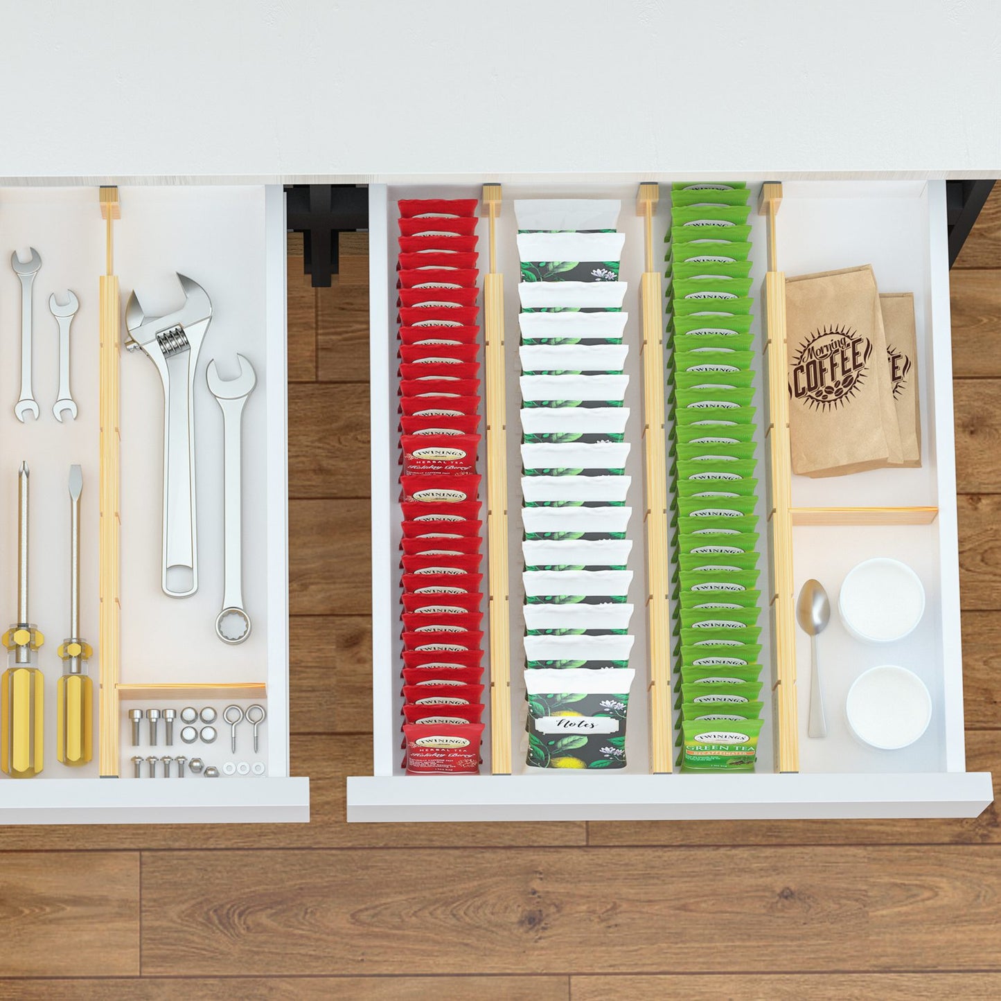 bamboo drawer divider inserts