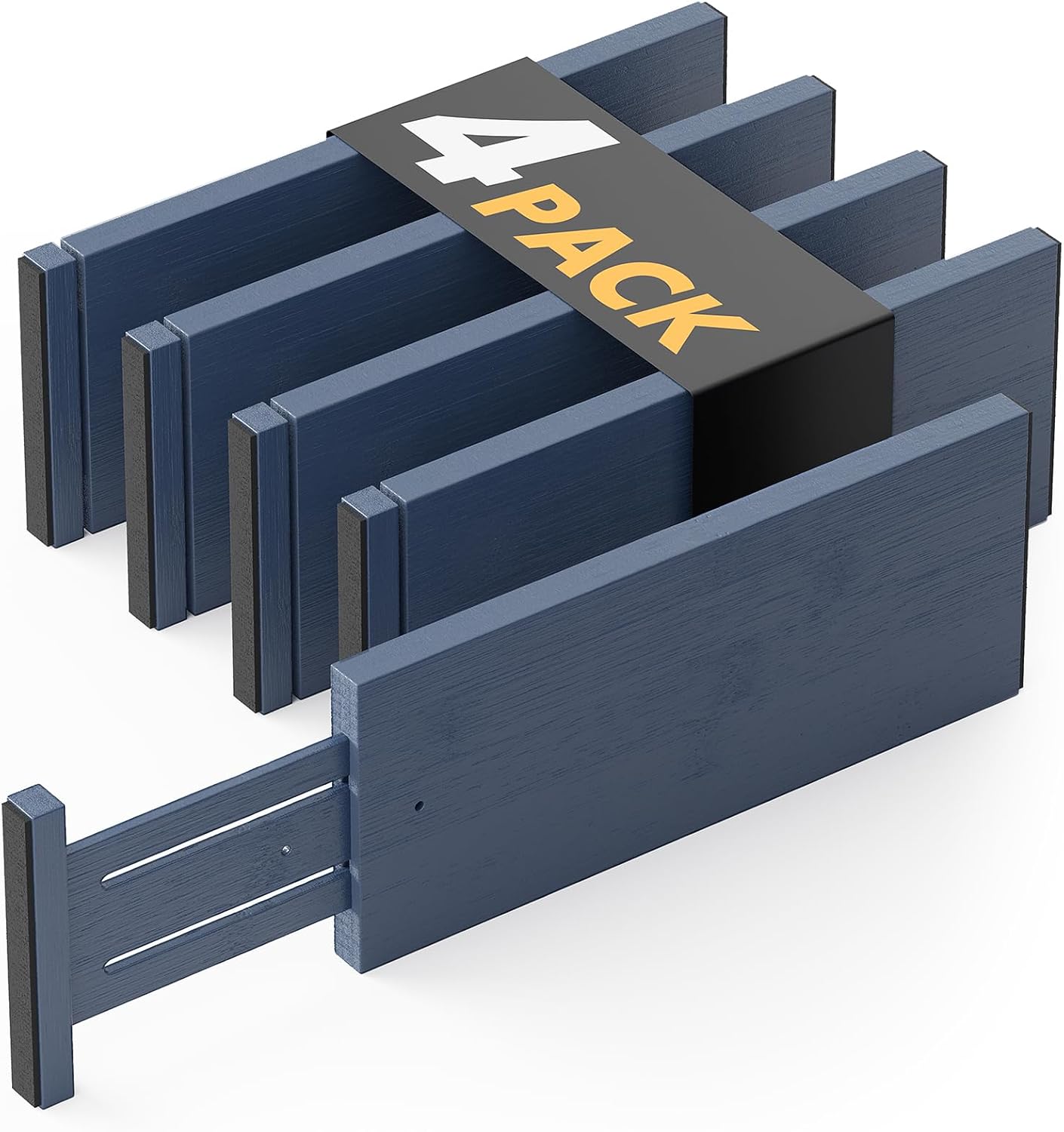 4 Pack 4.65“ High Drawer Organizer NAVY BLUE
