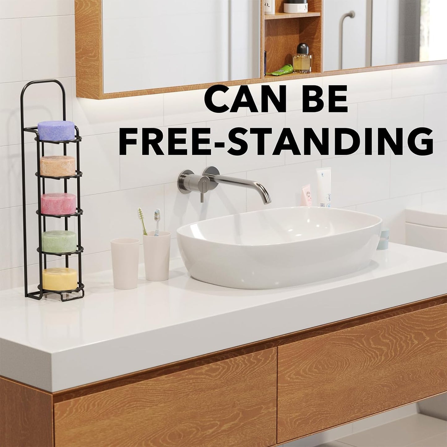 SpaceAid black soap holder 5 tier