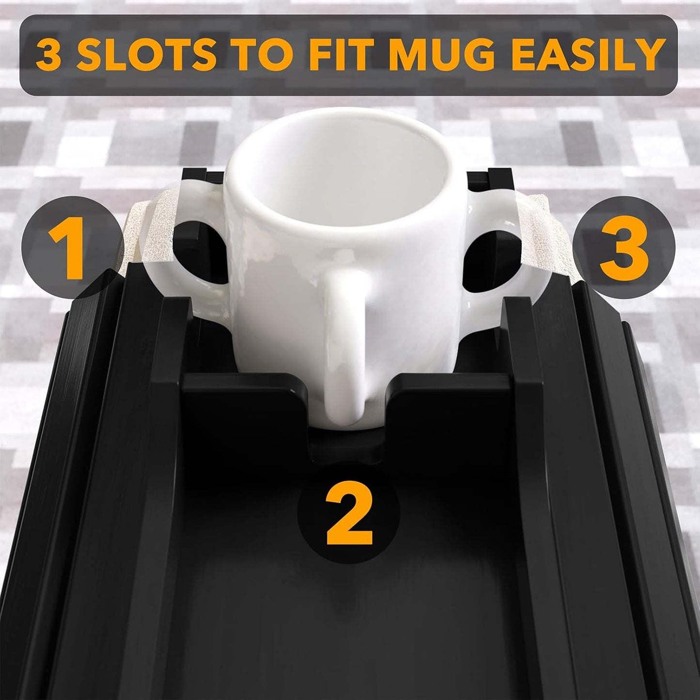 Cup Holder for Couch Black