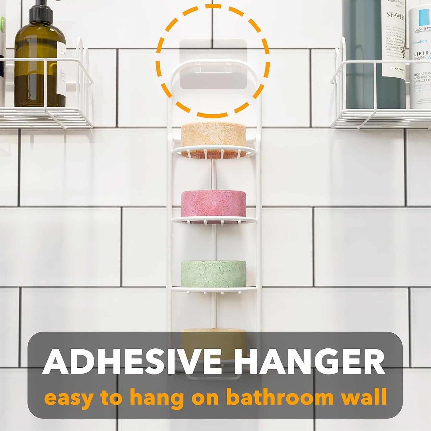SpaceAid White Soap Hold 4 tier