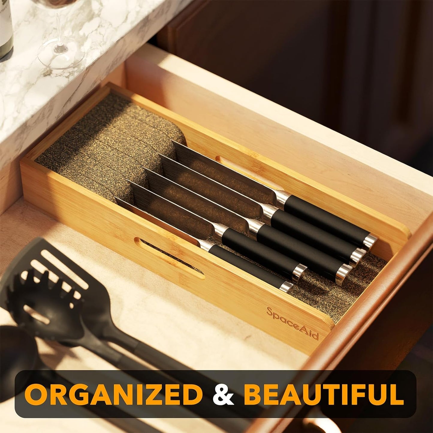 SpaceAid knife drawer organizer