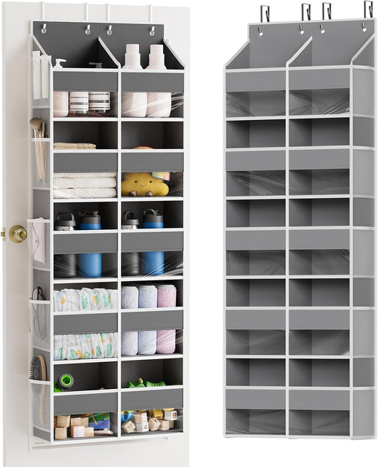 SpaceAid Extra Large Over The Door Organizer with 10 Large Pockets and 10 Mesh Side Pockets