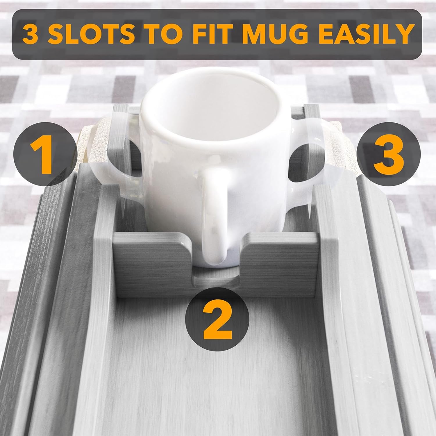 Couch Cup Holder Gray