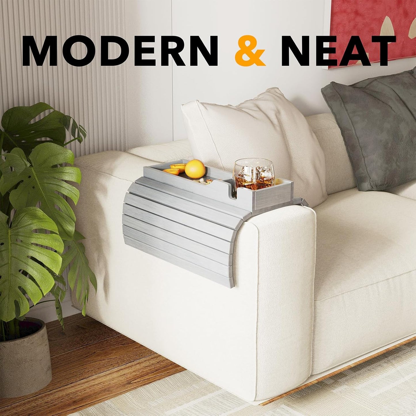Couch Cup Holder Gray
