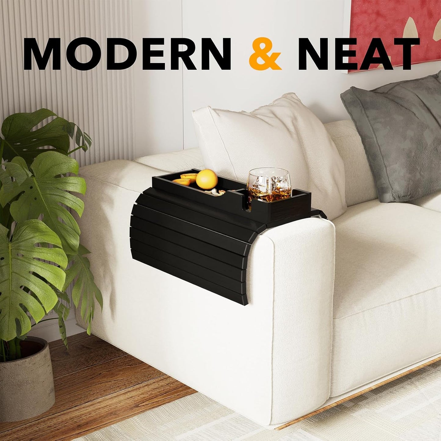 Cup Holder for Couch Black
