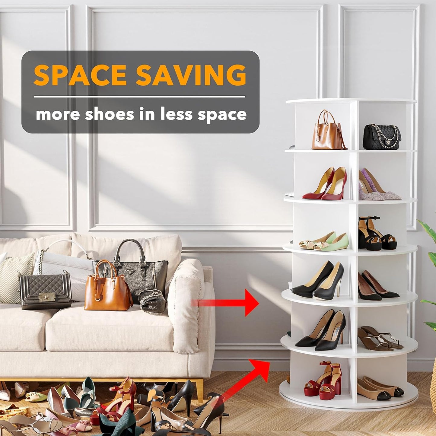 Revolving Shoe Rack