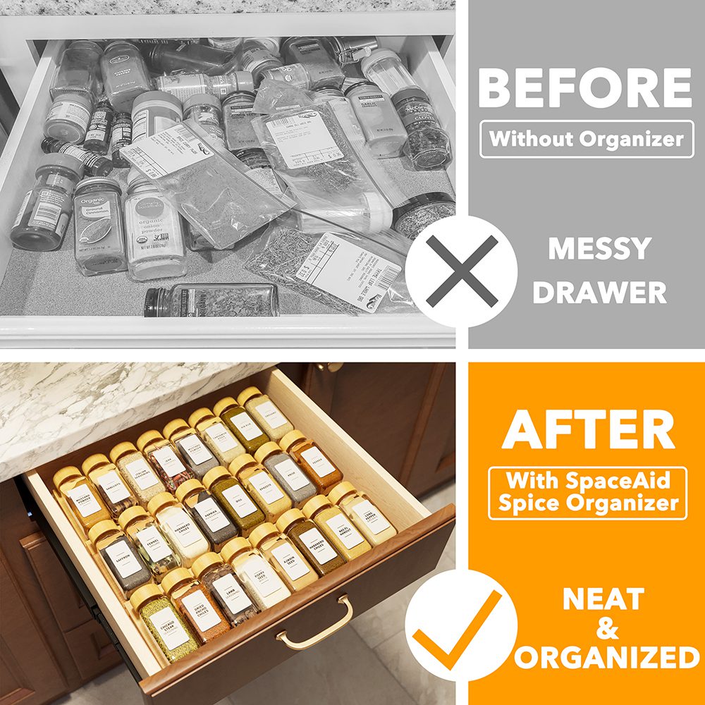 spice drawer organizer