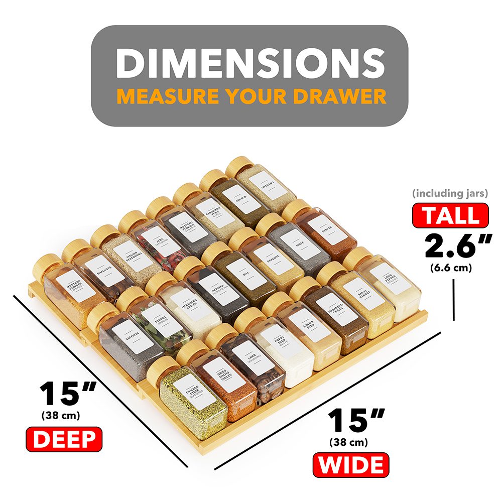 spice drawer organizer