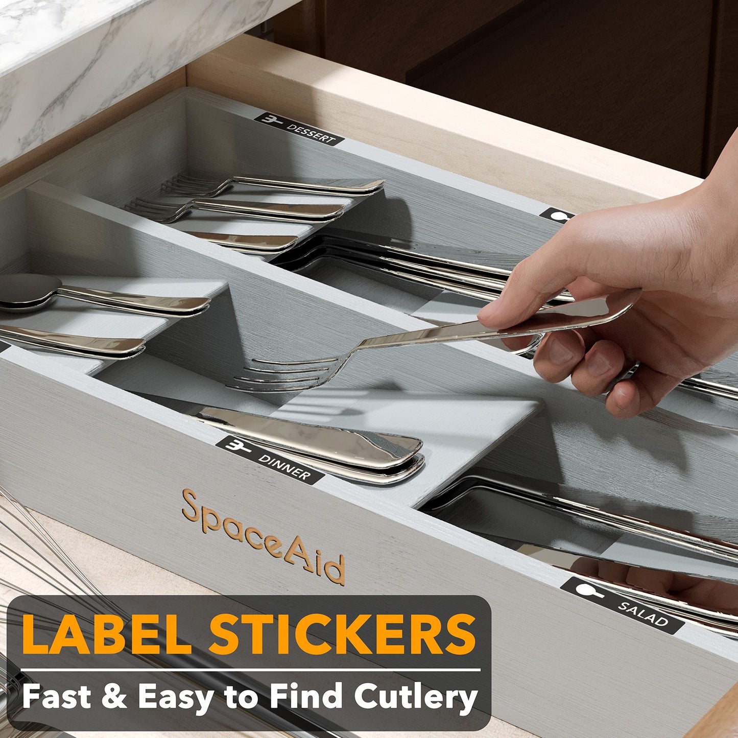 bamboo silverware organizer